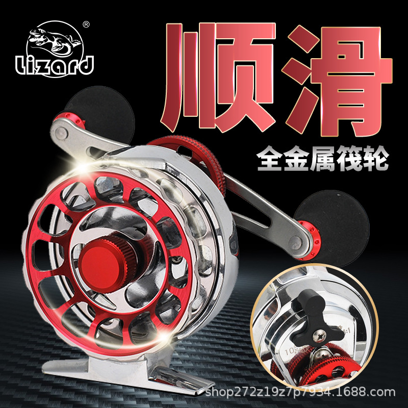 Reel Pancing Rakit Full Metal  - Ice Fishing Line ulasan dan harga
