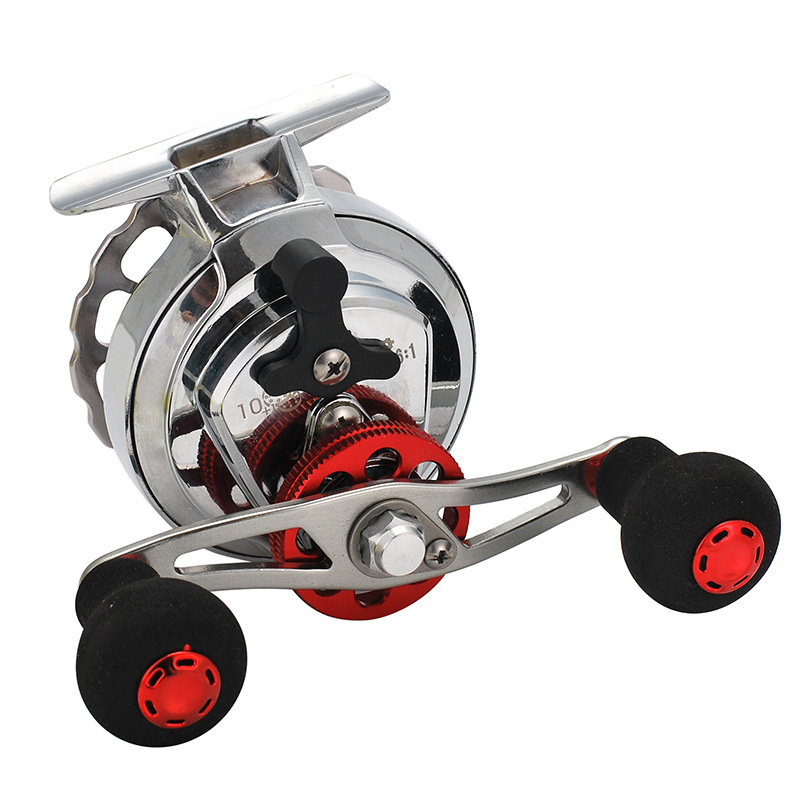 Reel Pancing Rakit Full Metal  - Ice Fishing Line ulasan dan harga
