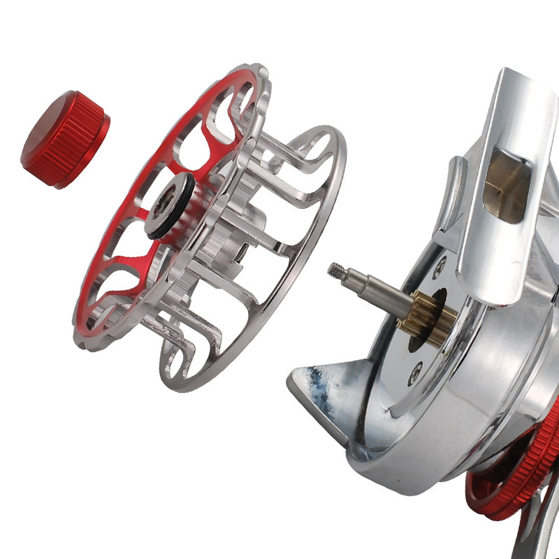 Reel Pancing Rakit Full Metal  - Ice Fishing Line ulasan dan harga